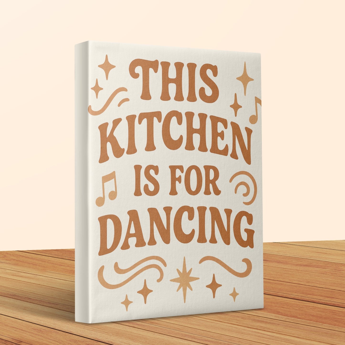 This Kitchen Is For Dancing Canvas Wall Art, Home Decor, Inspirational Quote, Modern Design, Kitchen Sign, Gift Idea