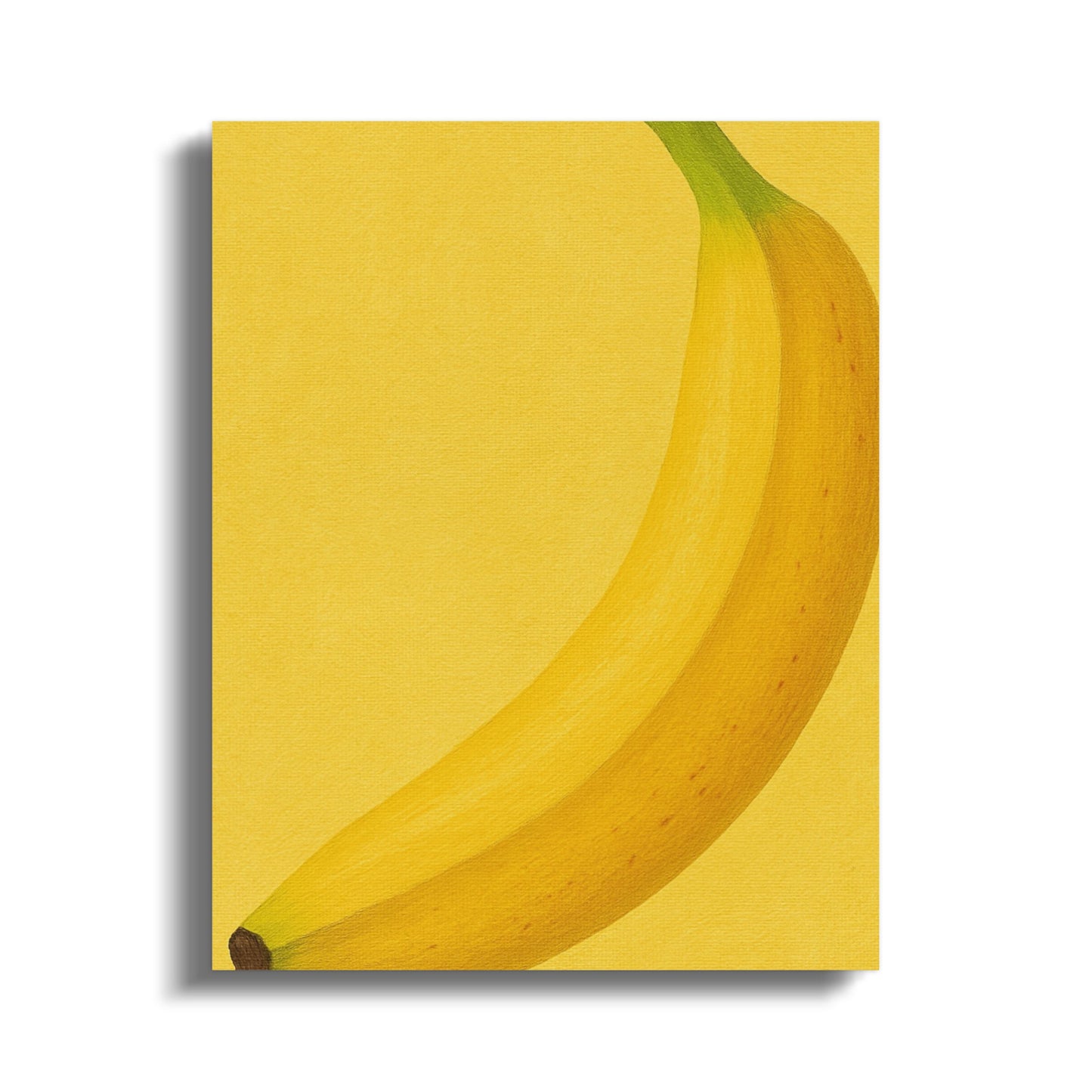 Modern Banana Art Print, Vibrant Yellow Kitchen Wall Decor, Colorful Fruit Painting