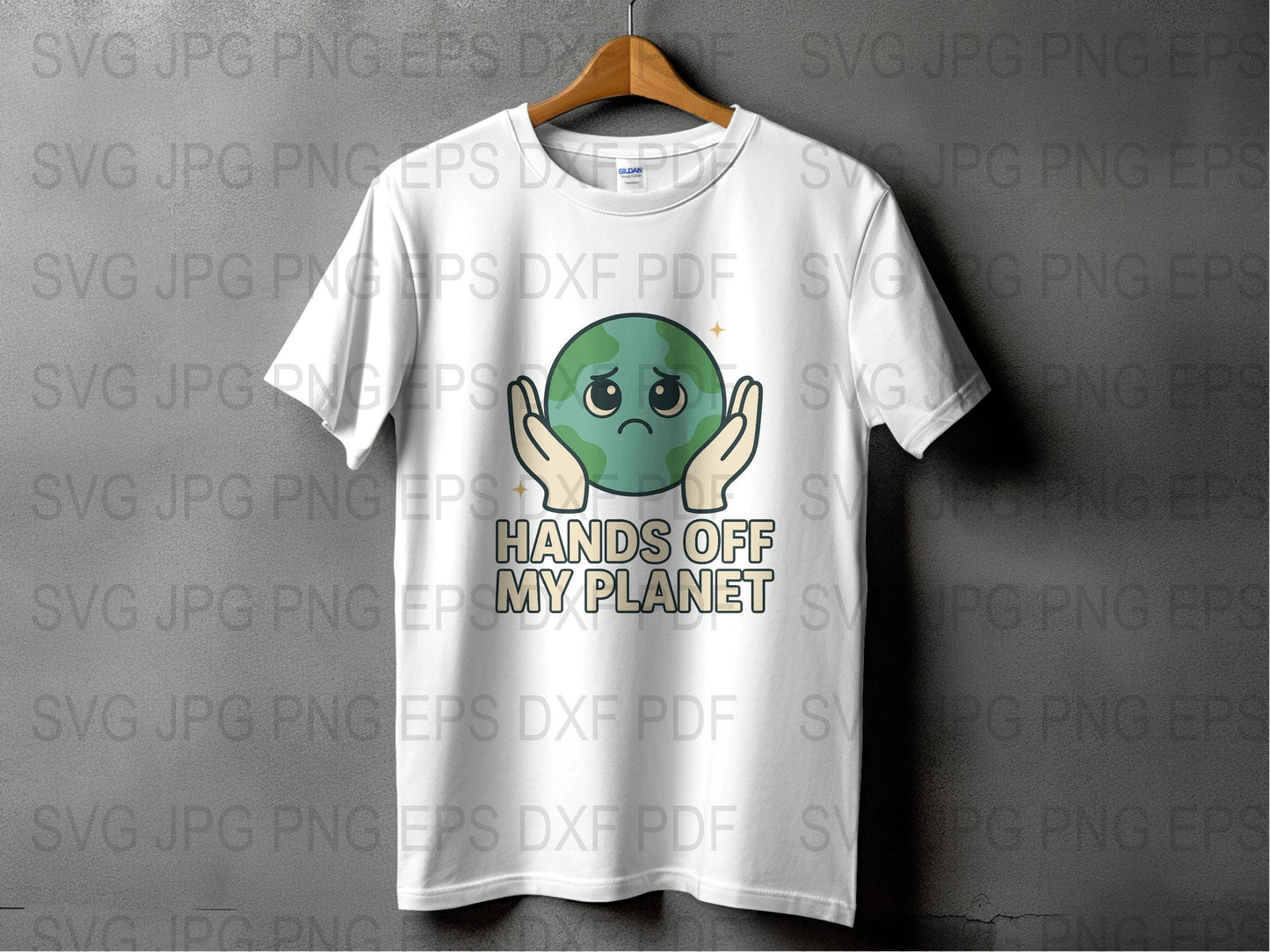 Cute Earth Day T-Shirt, Hands Off My Planet, Eco-Friendly Graphic Tee, Unisex Adult Clothing, Environmental Activism Shirt