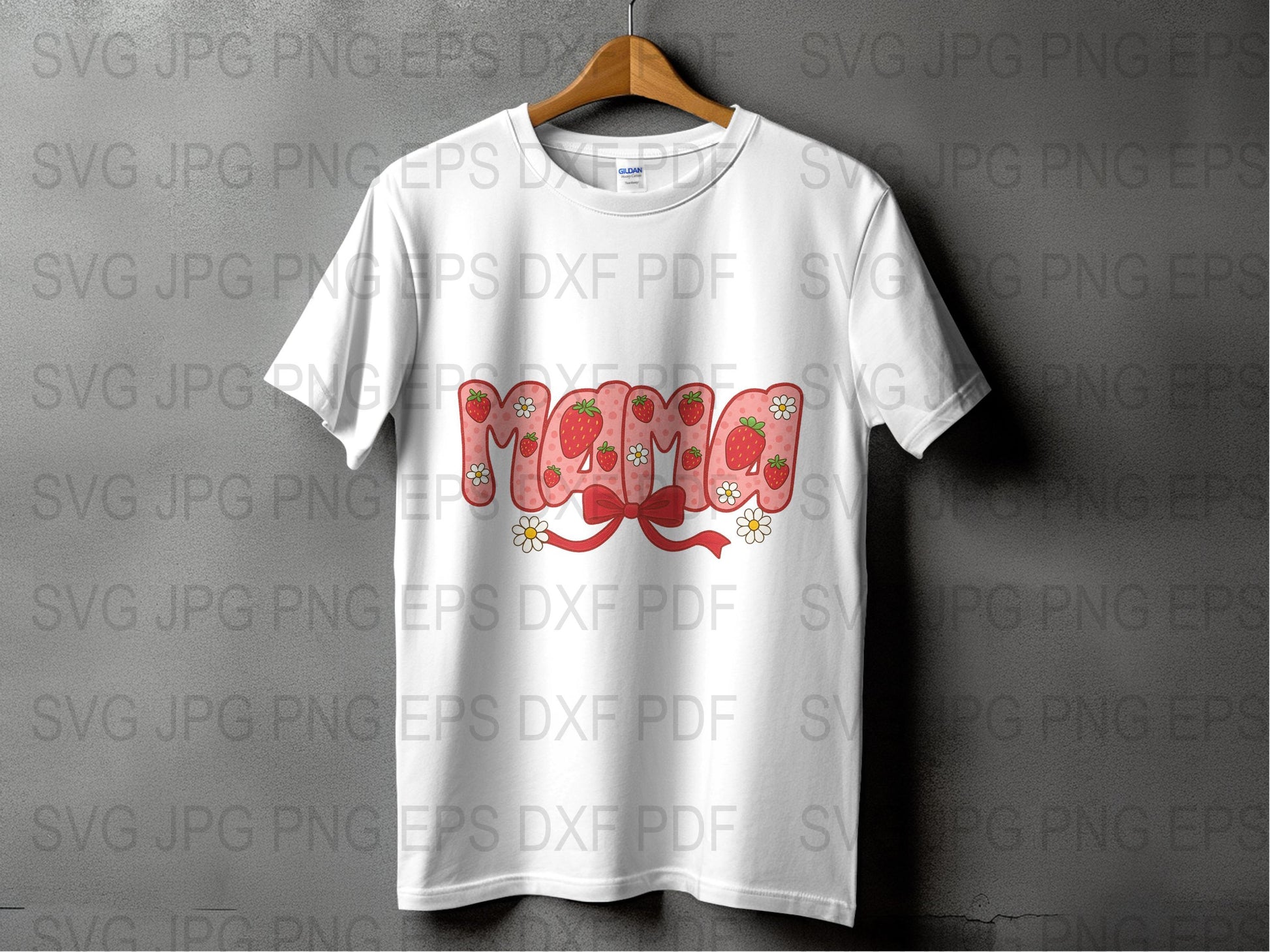 Floral Mama T-Shirt, Strawberry Mom Tee, Mother's Day Gift, Women's Spring Fashion, Casual Wear