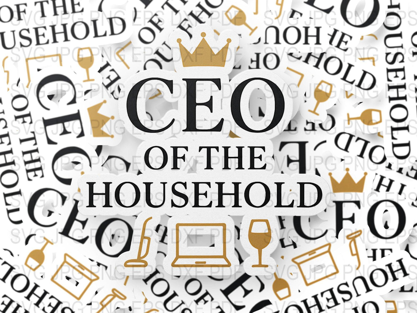 CEO of the Household Wall Art, Modern Home Decor, Office Inspiring Poster, Family Room Print, Gift Idea