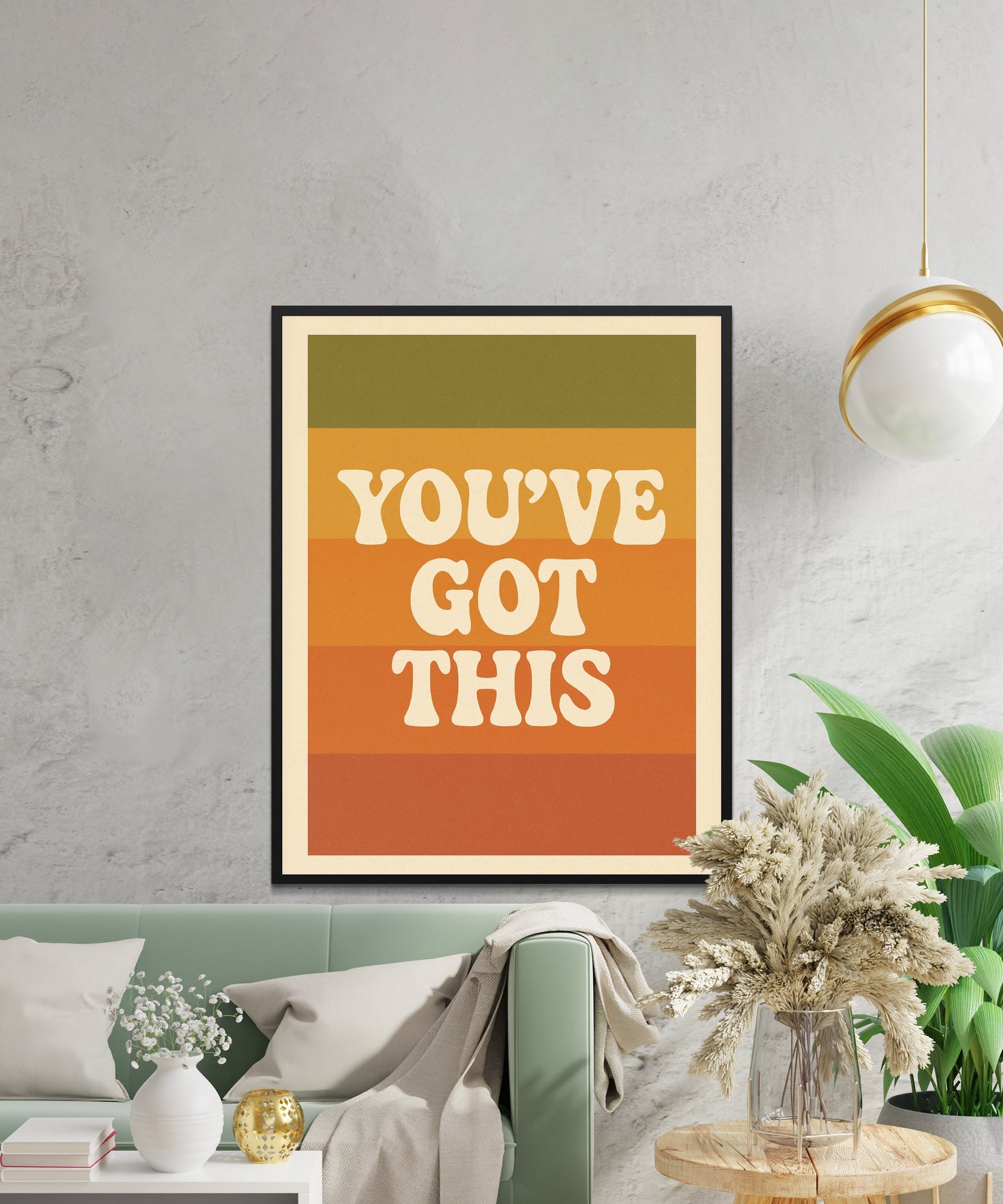 Inspirational Quote Wall Art Poster, Modern Home Decor, 'You've Got This' Typography Print, Living Room Accent
