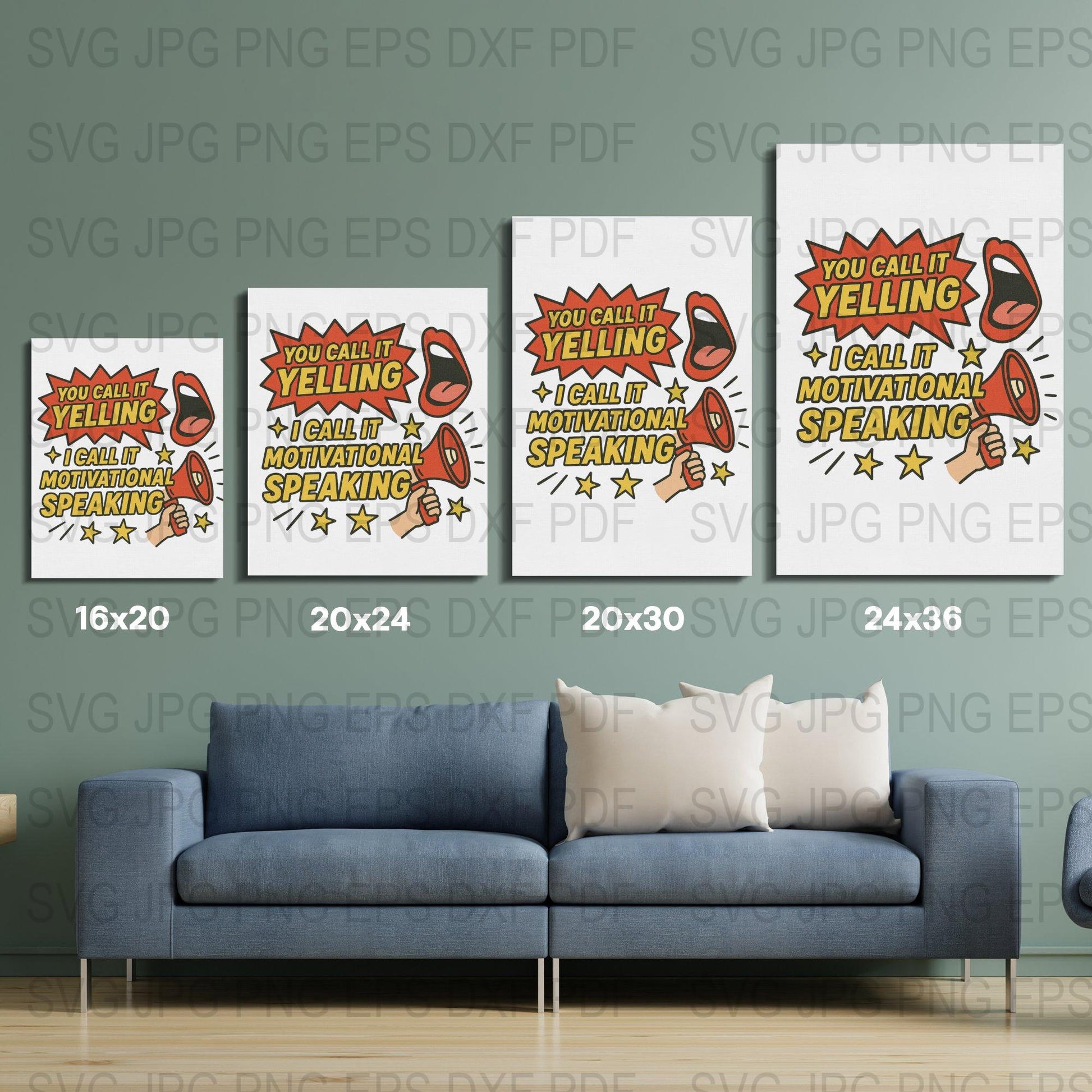 Motivational Speaking Quote Art Prints, Modern Home Decor Wall Art, Set of 3 Posters, Living Room Gallery Wall Set
