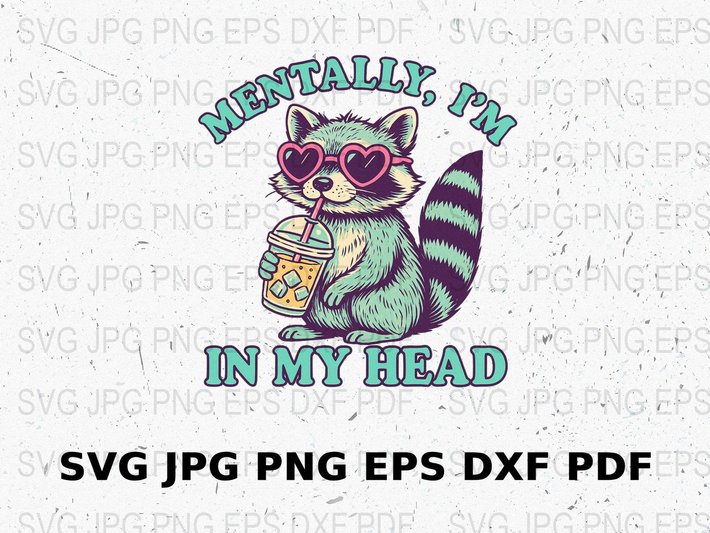 Cute Raccoon Graphic T-Shirt Design, Funny Animal SVG, PNG, DXF, EPS Files for Cricut and Vinyl Printing