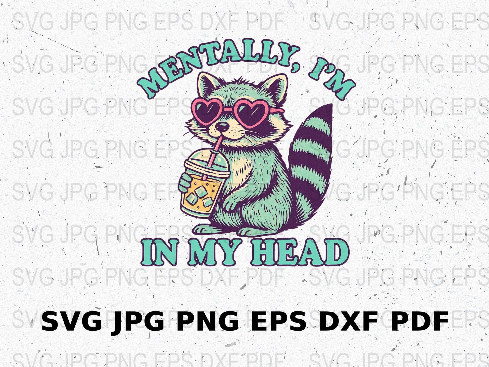 Cute Raccoon Graphic T-Shirt Design, Funny Animal SVG, PNG, DXF, EPS Files for Cricut and Vinyl Printing