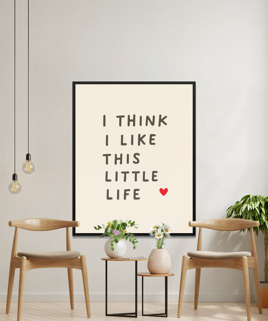 Modern Typography Wall Art Print, Minimalist Poster, Inspirational Quote Home Decor, Neutral Color Office Artwork