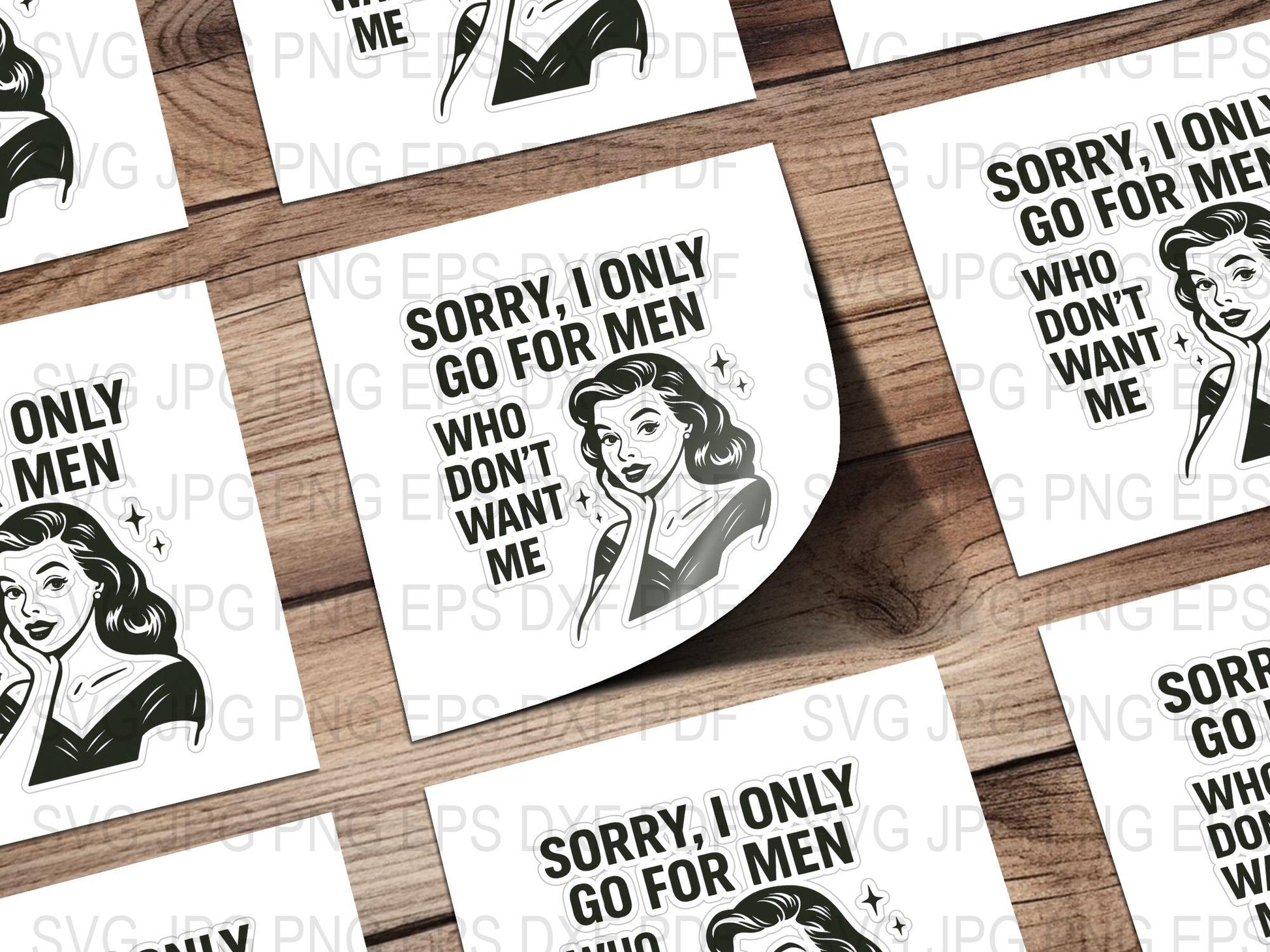 Vintage Style Feminist Quote Stickers, Retro Woman Illustration, Bold Statement Decals for Laptops and Notebooks