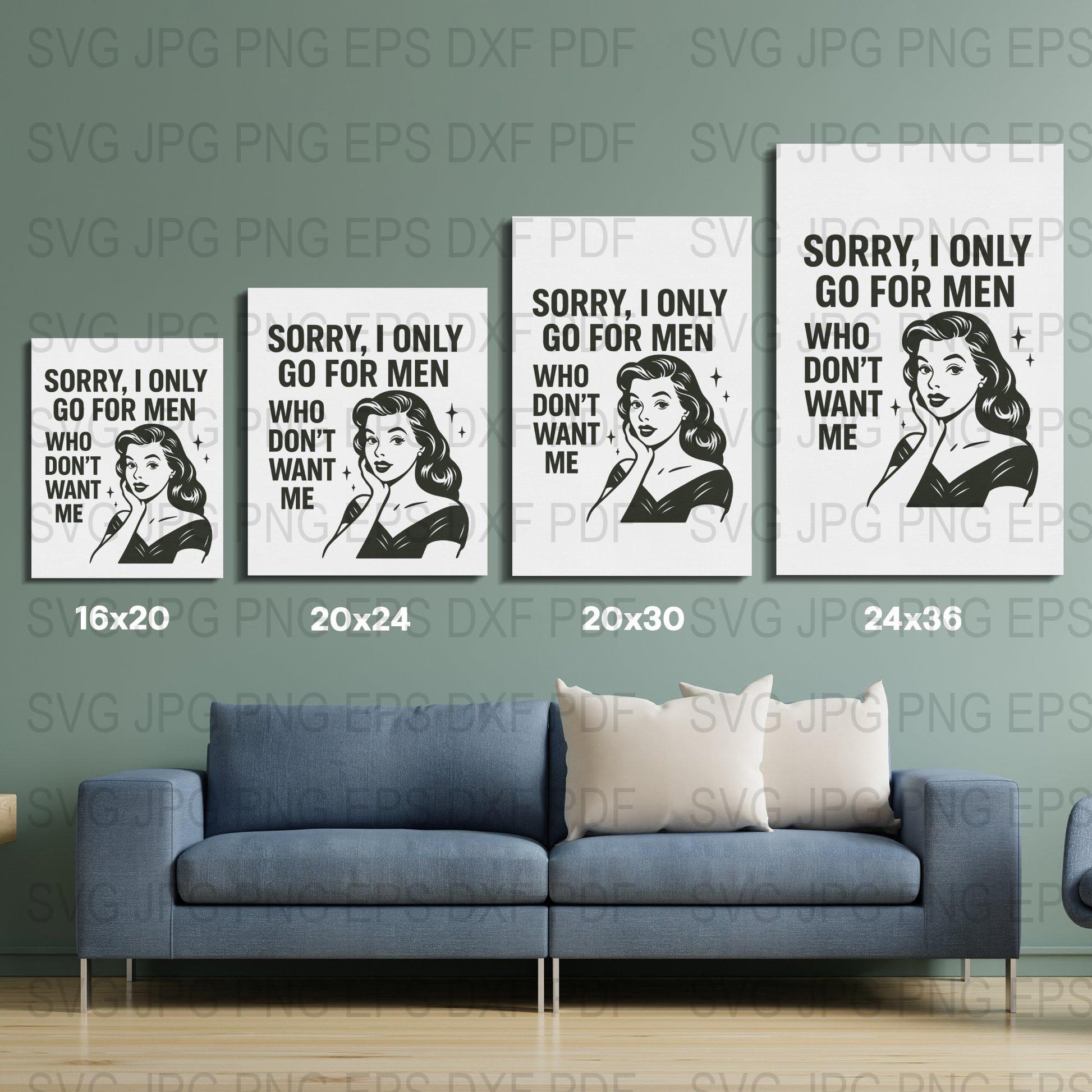 Vintage Comic Art Panels Wall Decor, Retro Woman Quote Prints, Feminist Humor Posters Set