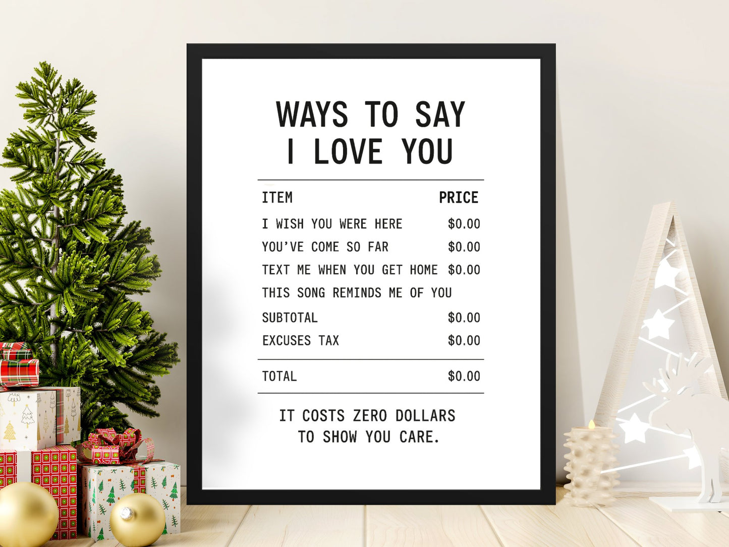 I Love You Quote Wall Art, Romantic Gift Ideas, Valentine's Day Decor, Anniversary Present, Love Statement Poster, Home Decor