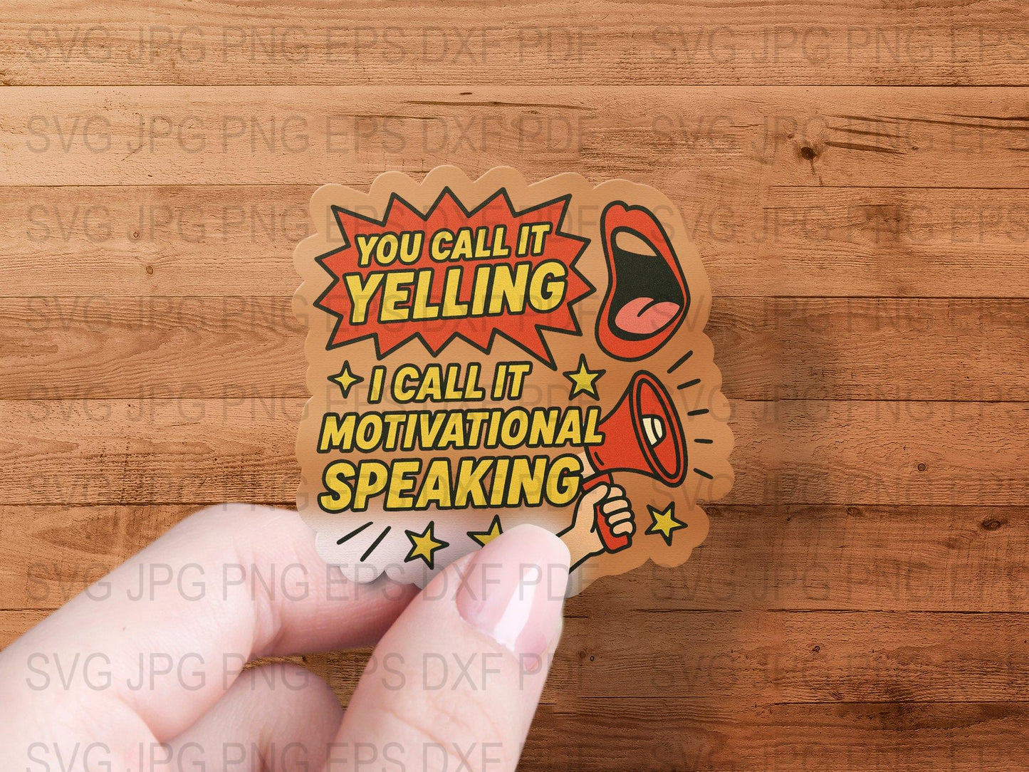 Motivational Speaking Vinyl Sticker, Funny Quote Decal for Laptops, Water Bottles, and Planners, Unique Gift Idea
