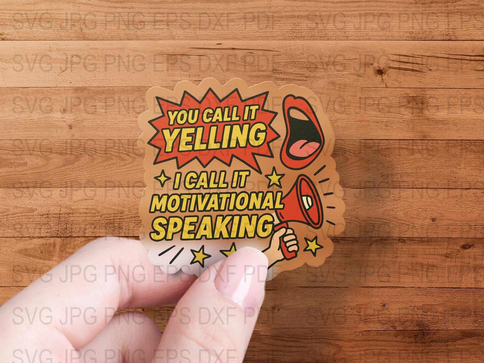 Motivational Speaking Vinyl Sticker, Funny Quote Decal for Laptops, Water Bottles, and Planners, Unique Gift Idea