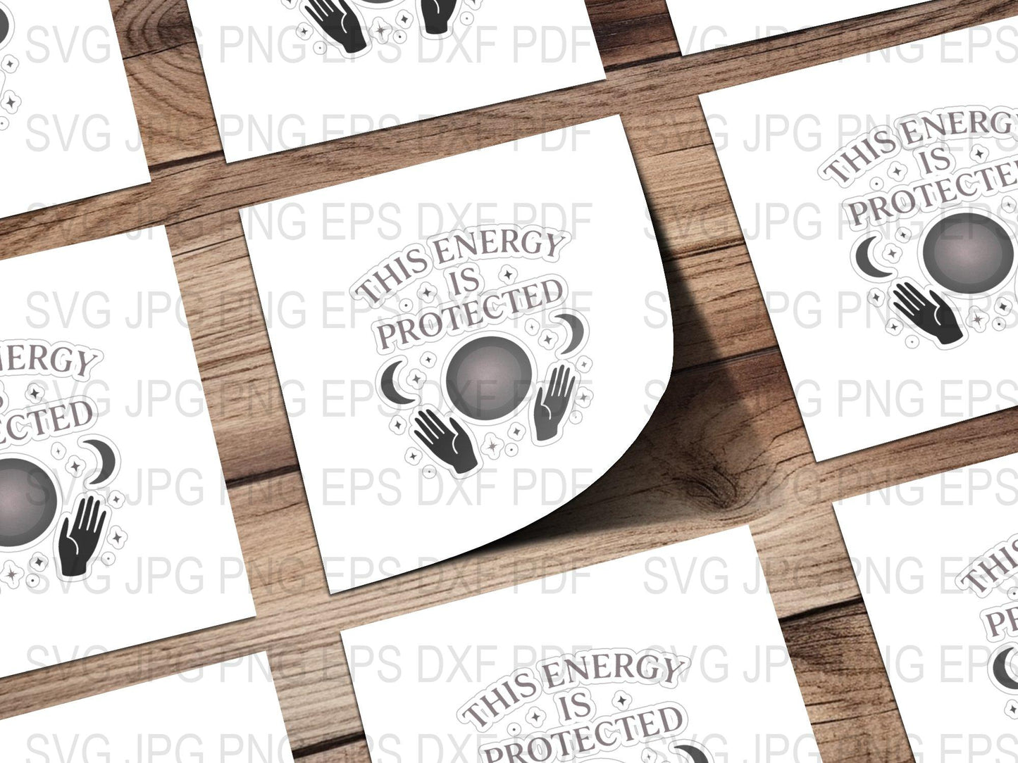 Energy Protection Sticker Design SVG, PNG, EPS Files for T-Shirts, Stickers, and Decals Download