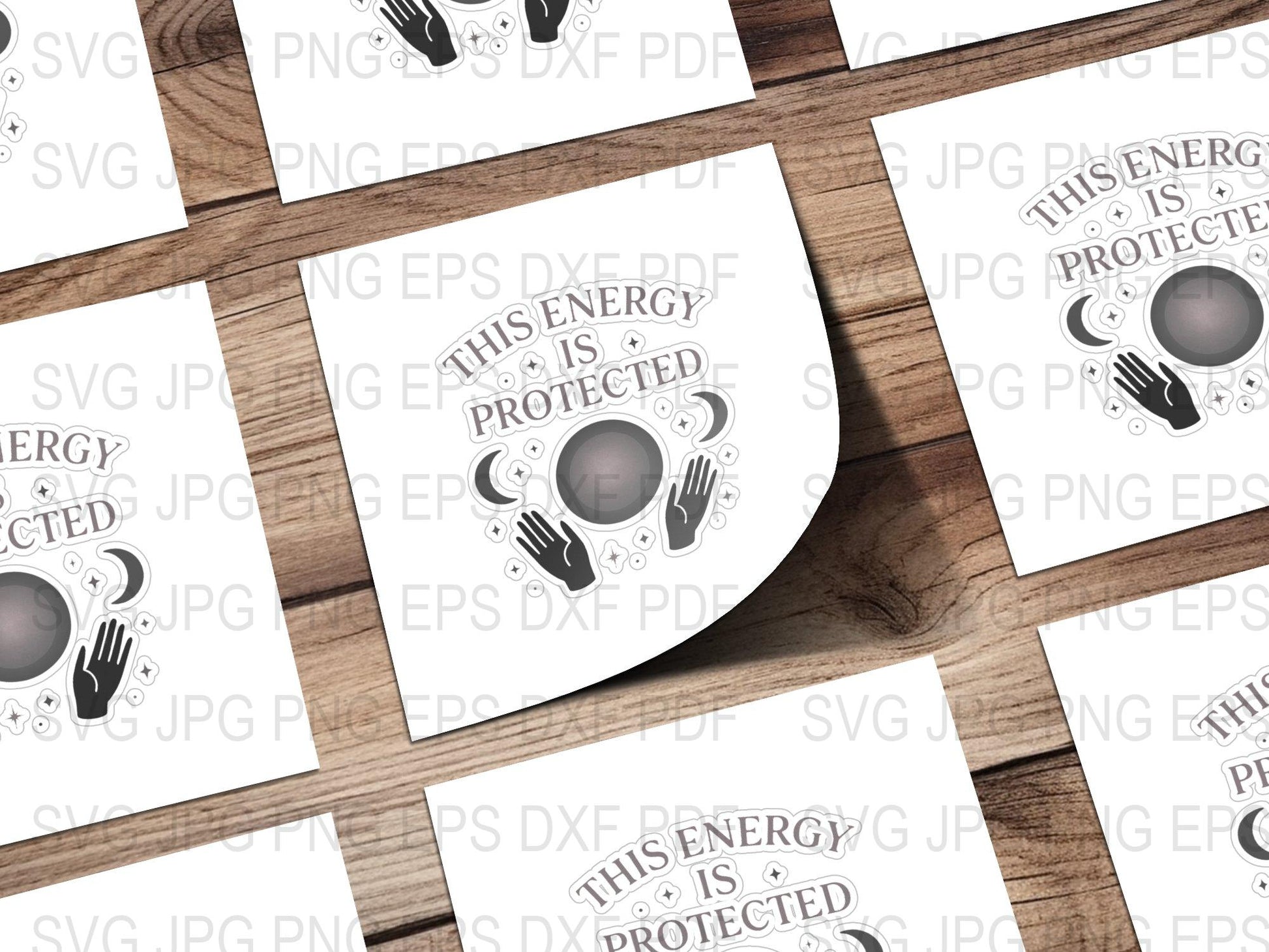 Energy Protection Sticker Design SVG, PNG, EPS Files for T-Shirts, Stickers, and Decals Download