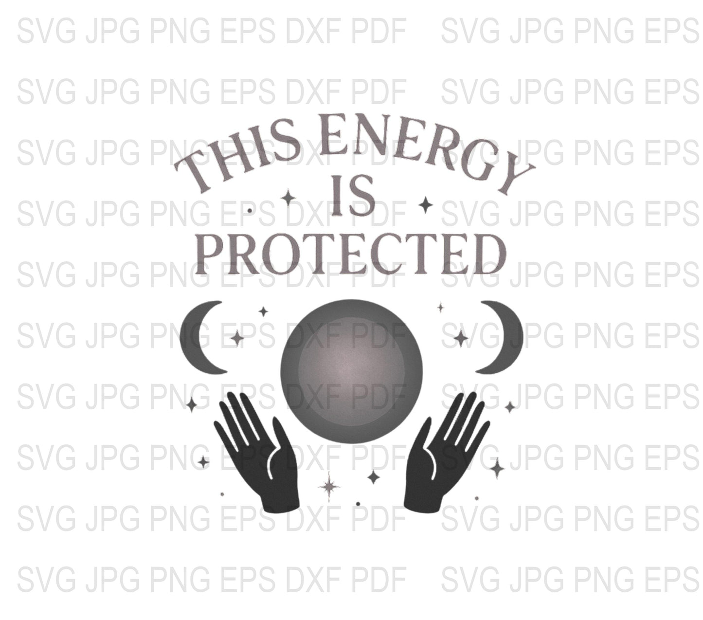 Energy Healing Hands SVG, Spiritual SVG, Energy Ball Clipart, Meditation Vector, Holistic Health Graphic, Instant Download Files