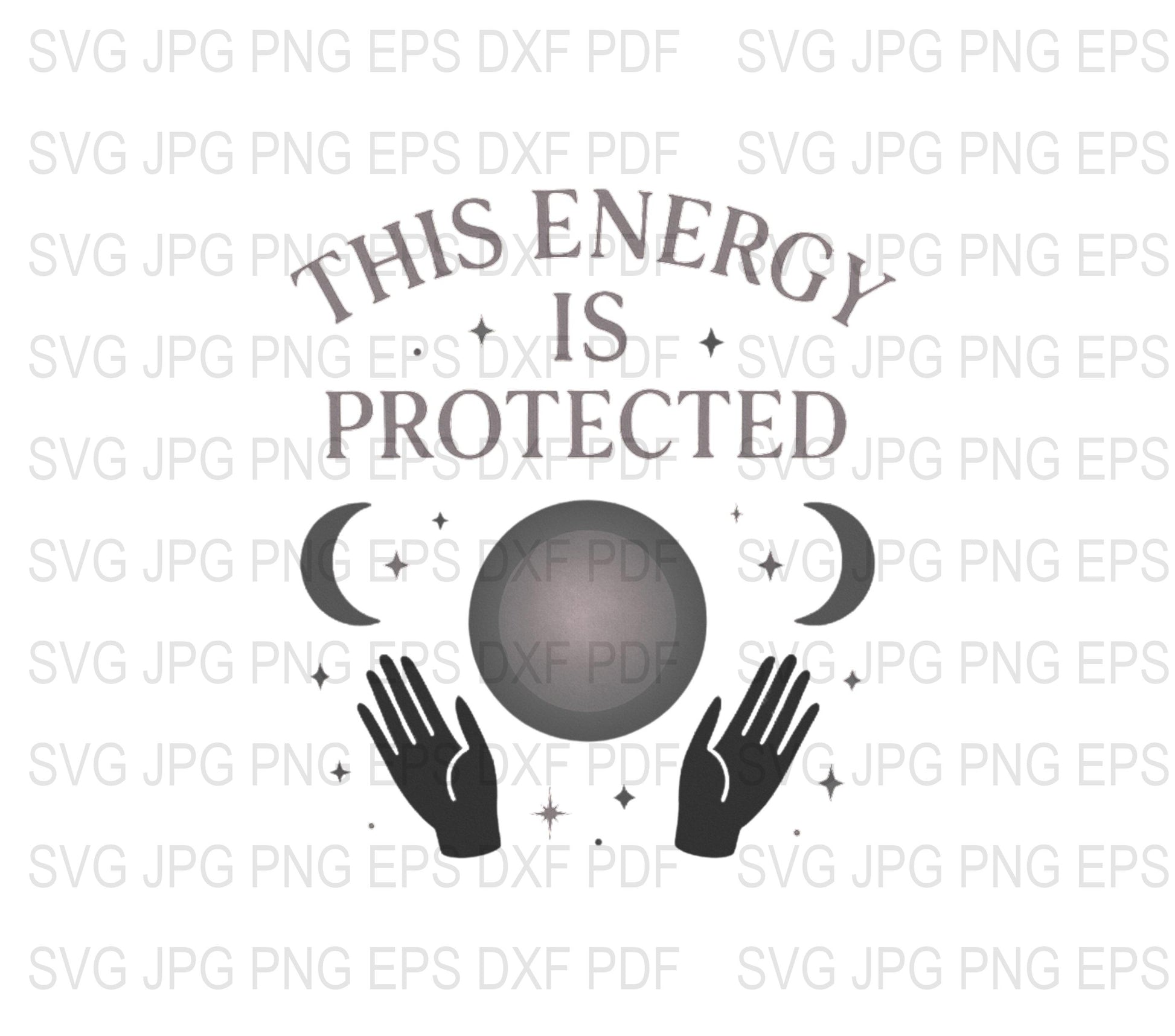 Energy Healing Hands SVG, Spiritual SVG, Energy Ball Clipart, Meditation Vector, Holistic Health Graphic, Instant Download Files
