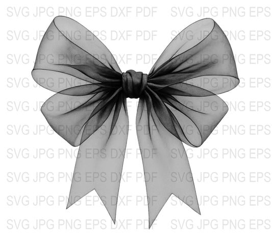 Elegant Black Bow Tie Clipart, Digital Download SVG, JPG, PNG Formats, Perfect for Invitations and Crafts