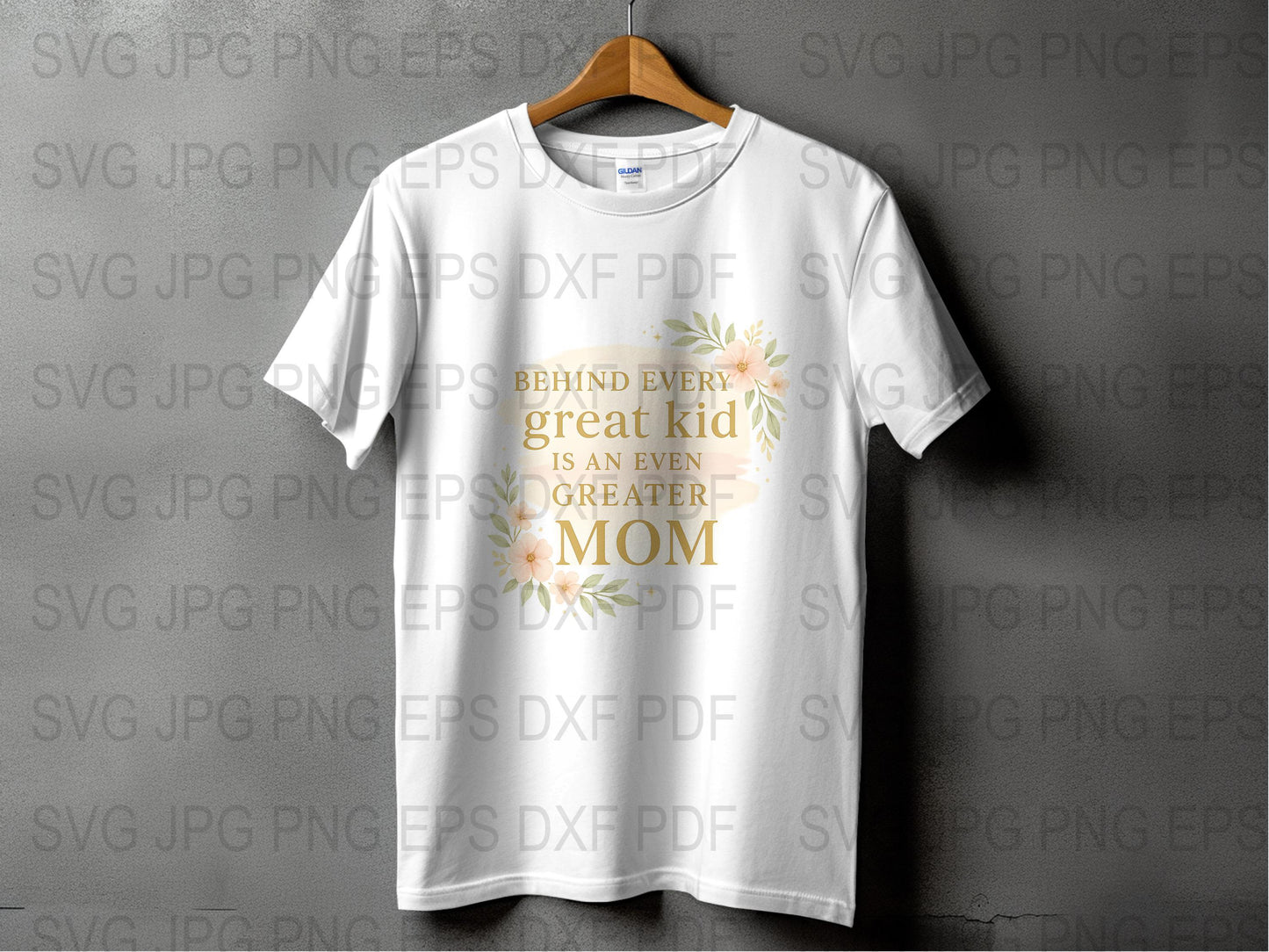 Great Mom T-Shirt, Floral Design, Inspirational Quote, Mother's Day Gift, White Tee for Women, Spring Fashion Apparel