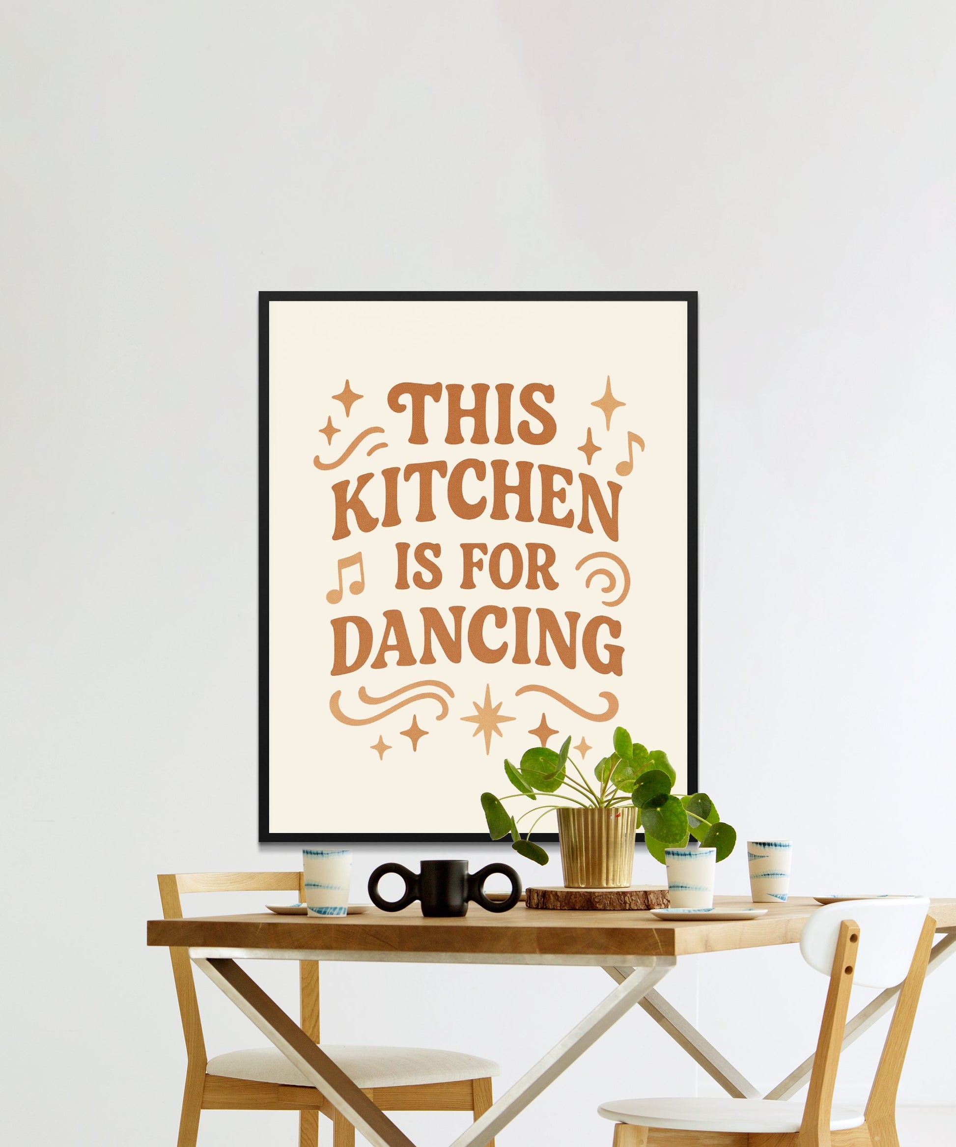 This Kitchen is For Dancing Wall Art, Modern Typography Print, Kitchen Decor, Home Sign, Housewarming Gift