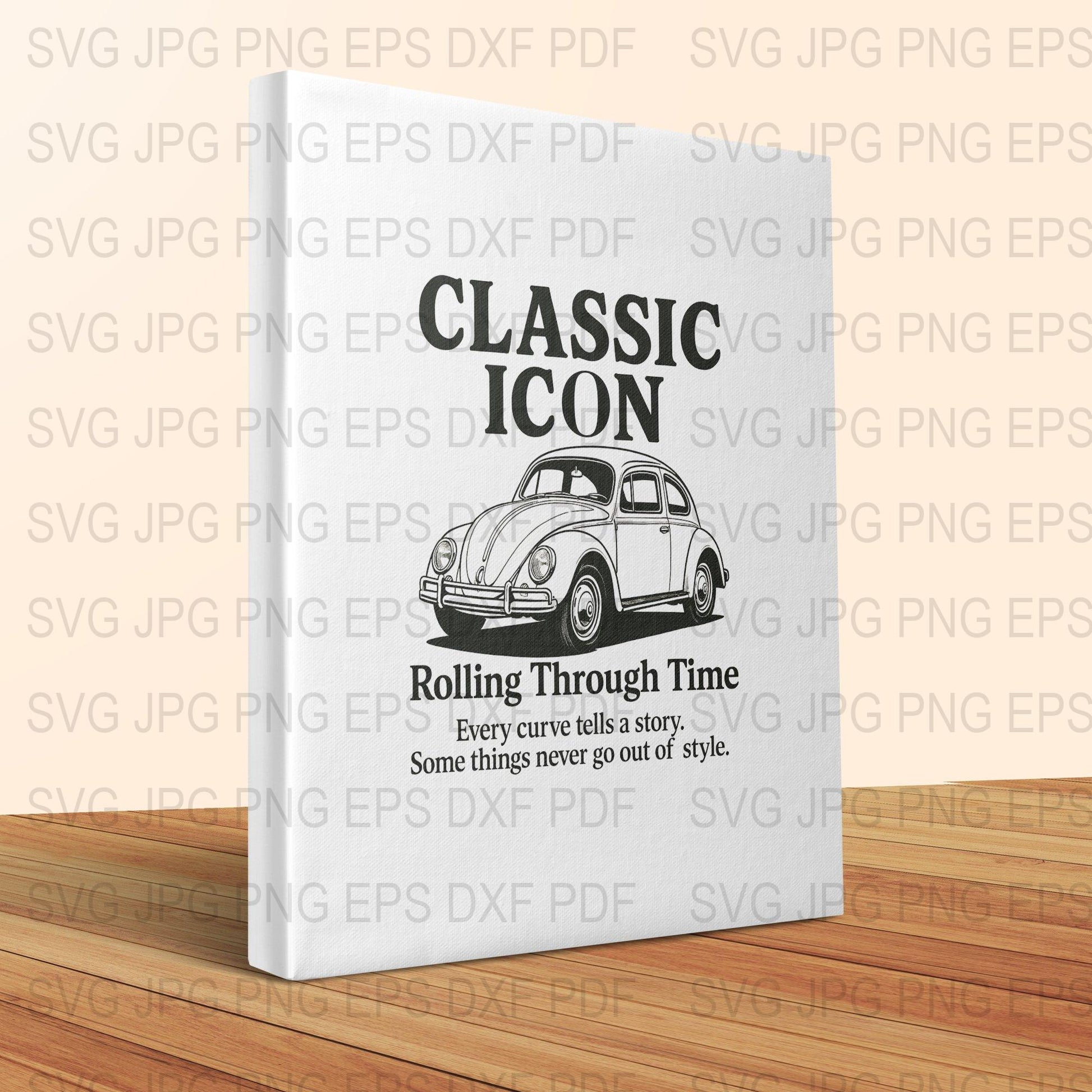 Vintage Car Poster, Classic Icon, Retro Automobile Wall Art, Timeless Vehicle Decor, Nostalgic Print, Gift for Car Enthusiasts