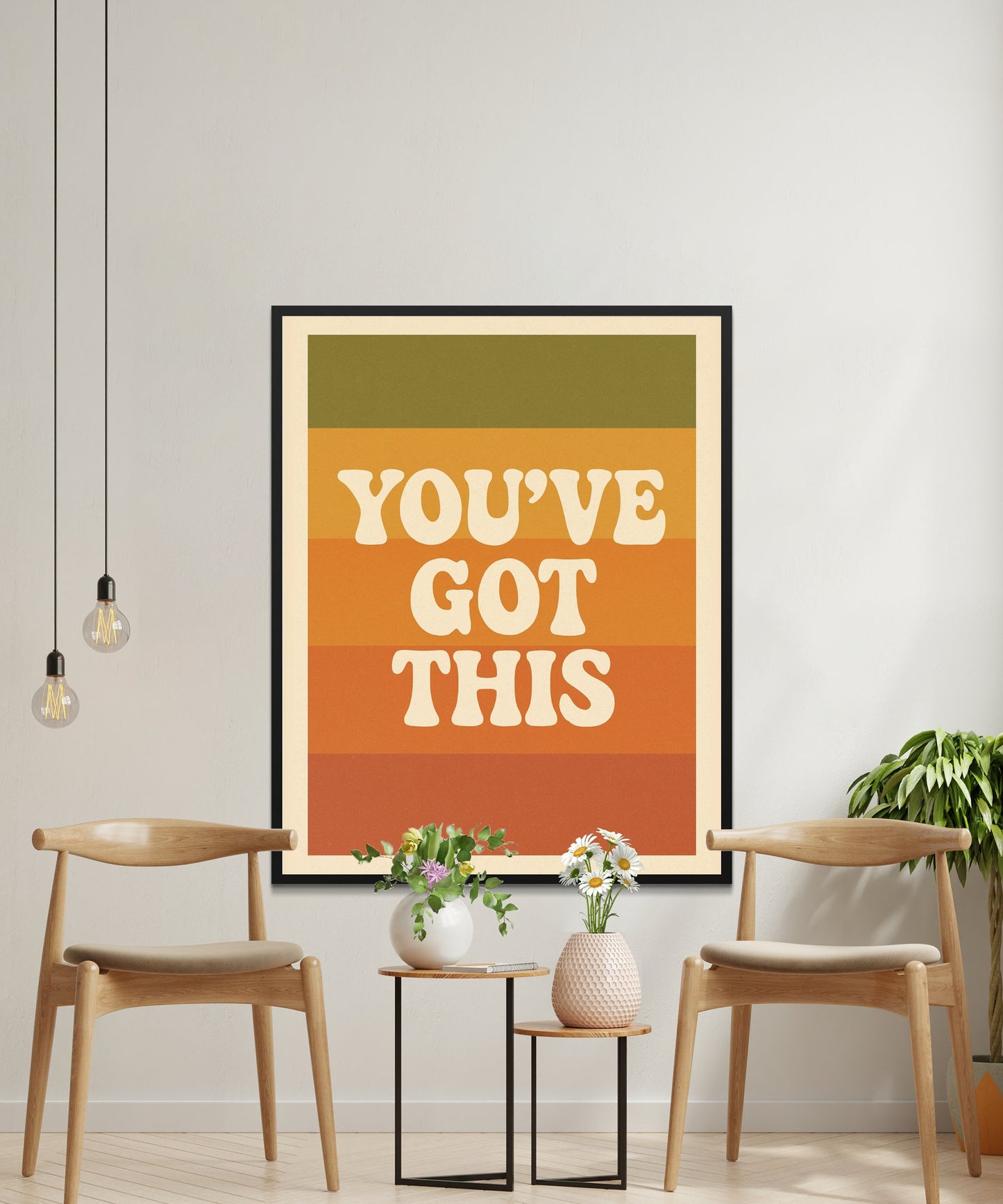 Motivational Wall Art Poster, 'You've Got This' Inspirational Quote, Home Office Decor, Large Typography Print