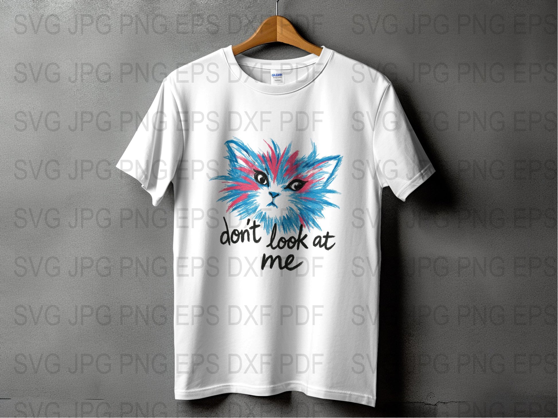 Colorful Fox Graphic T-Shirt, 'Don't Look at Me' Quote, Casual Unisex Tee, Trendy Animal Design Shirt