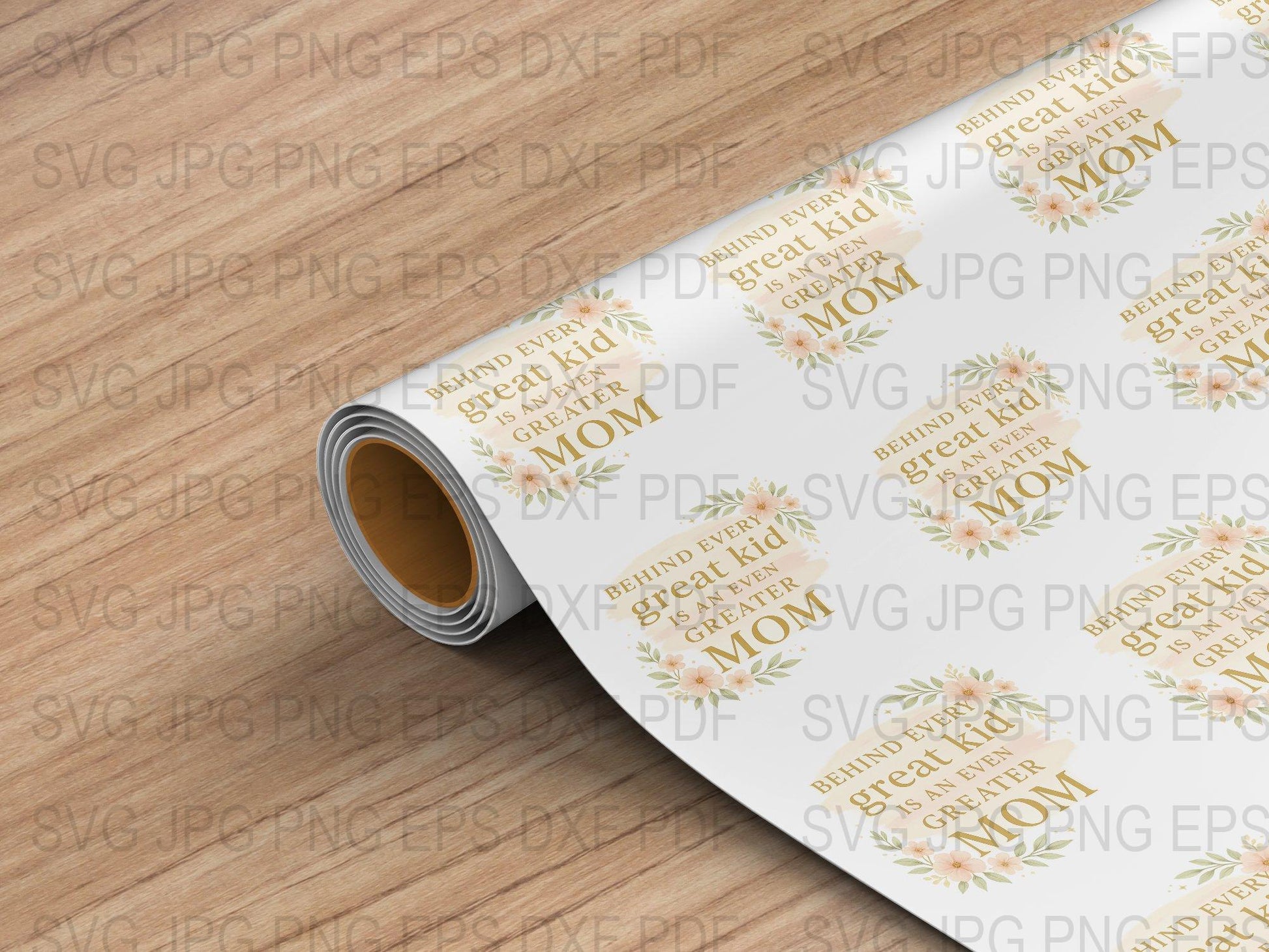 Floral Mom Life SVG Roll, Digital Download for Crafting, Scrapbooking jpeg png pdf Files, DIY Project Material