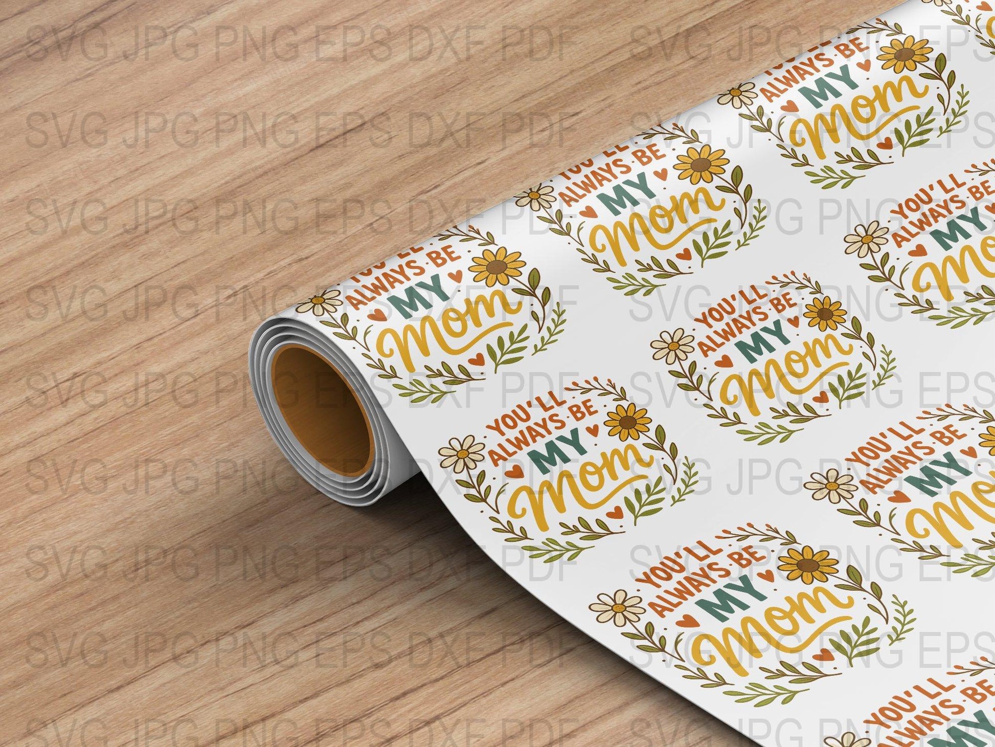 Floral Mom Life SVG Cut Files, Mother's Day Vinyl Designs, DIY T-Shirt Decals, Digital Download Craft Graphics for Cricut and Silhouette
