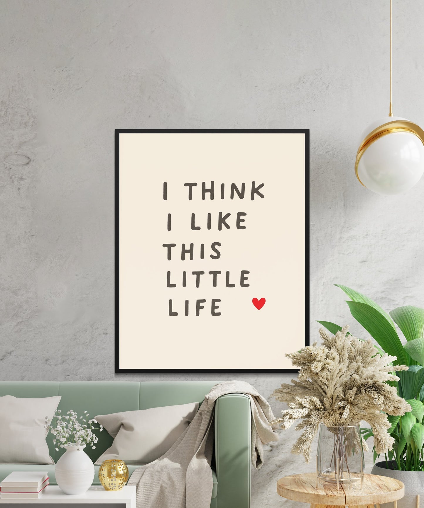 Modern Minimalist Wall Art Poster, Inspirational Quote, Home Decor, Living Room Print