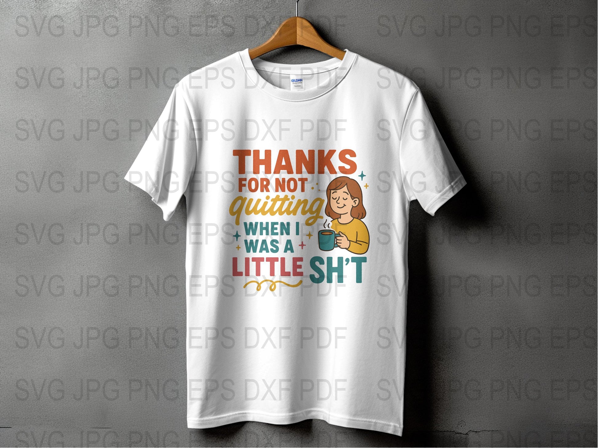 Funny Parent Appreciation T-Shirt, Thanks for Not Quitting, Graphic Tee, Unisex Adult Clothing, Gift for Parents, Humorous Quote Shirt