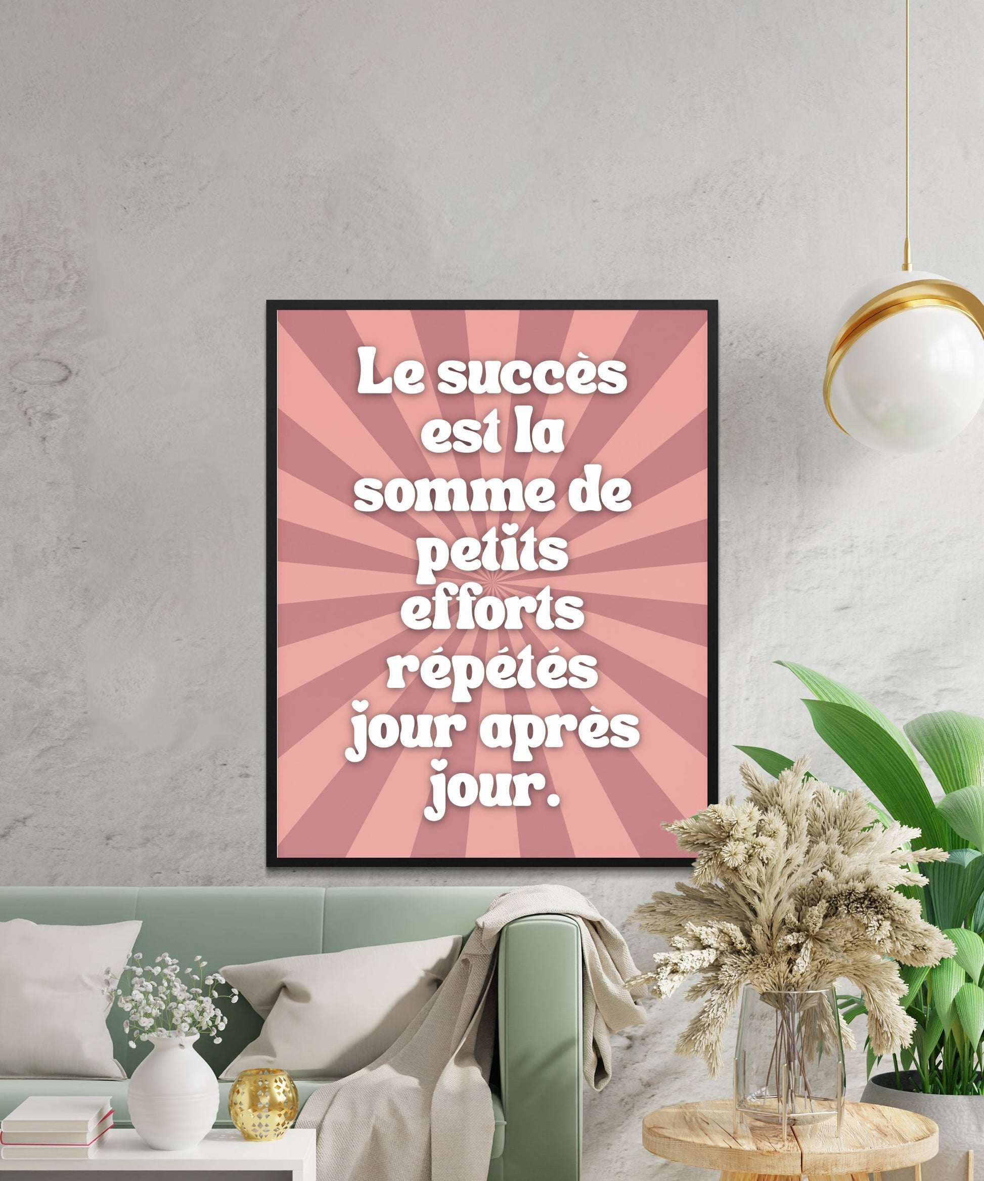 French Quote Wall Art, Inspirational Poster, Modern Home Decor, Living Room Artwork, Unique Gift Idea, Office Decor, Minimalist Print