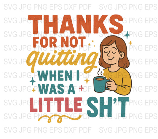 Funny Appreciation Coffee Mug Design SVG, Thank You Graphic, Digital Download, Colorful Text Art, Unique Gift Idea, High Quality Image Files