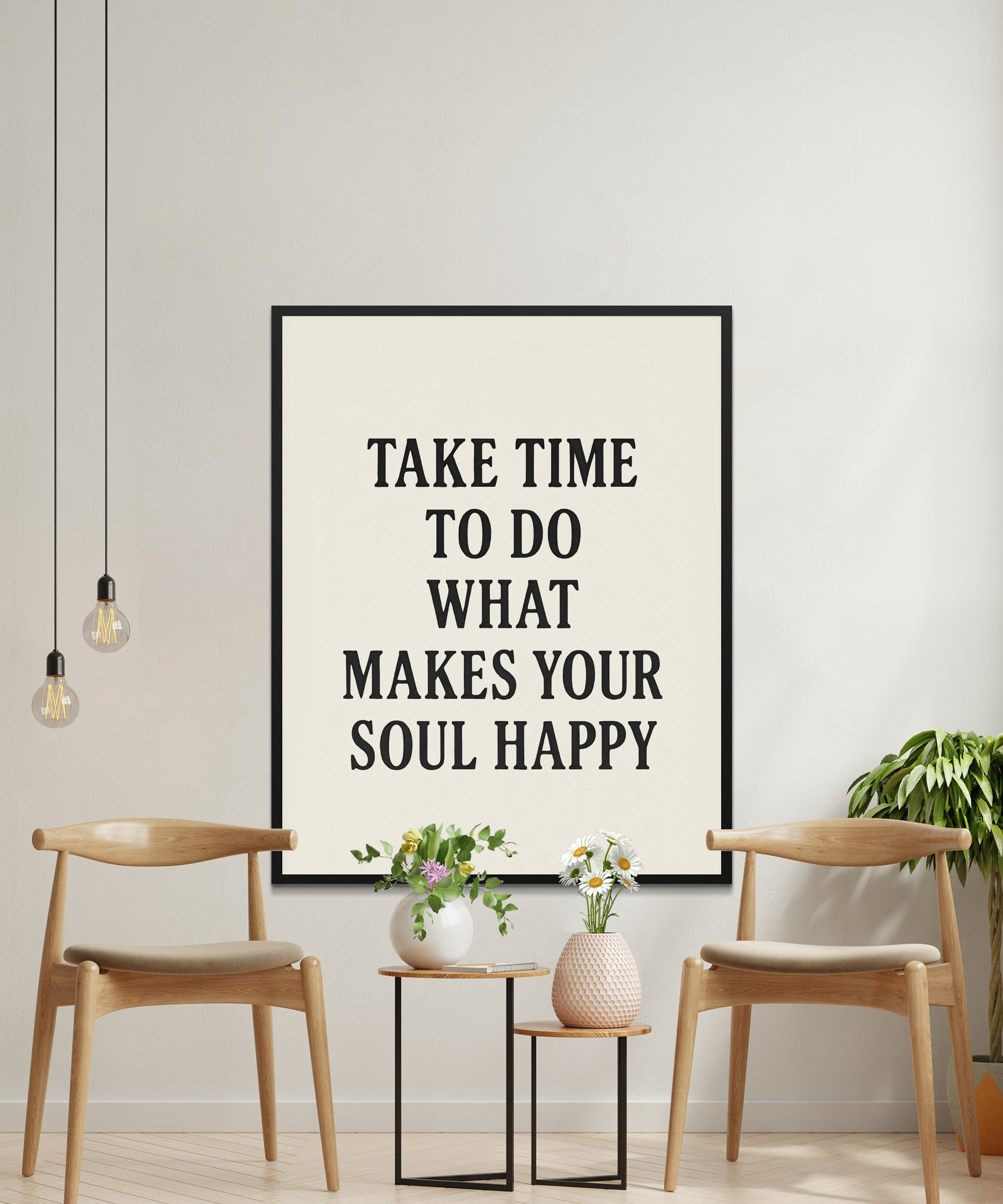 Inspirational Quote Wall Art Poster, Modern Home Decor, Minimalist Typography, Office Design, Living Room Decor, Large Print, Black and