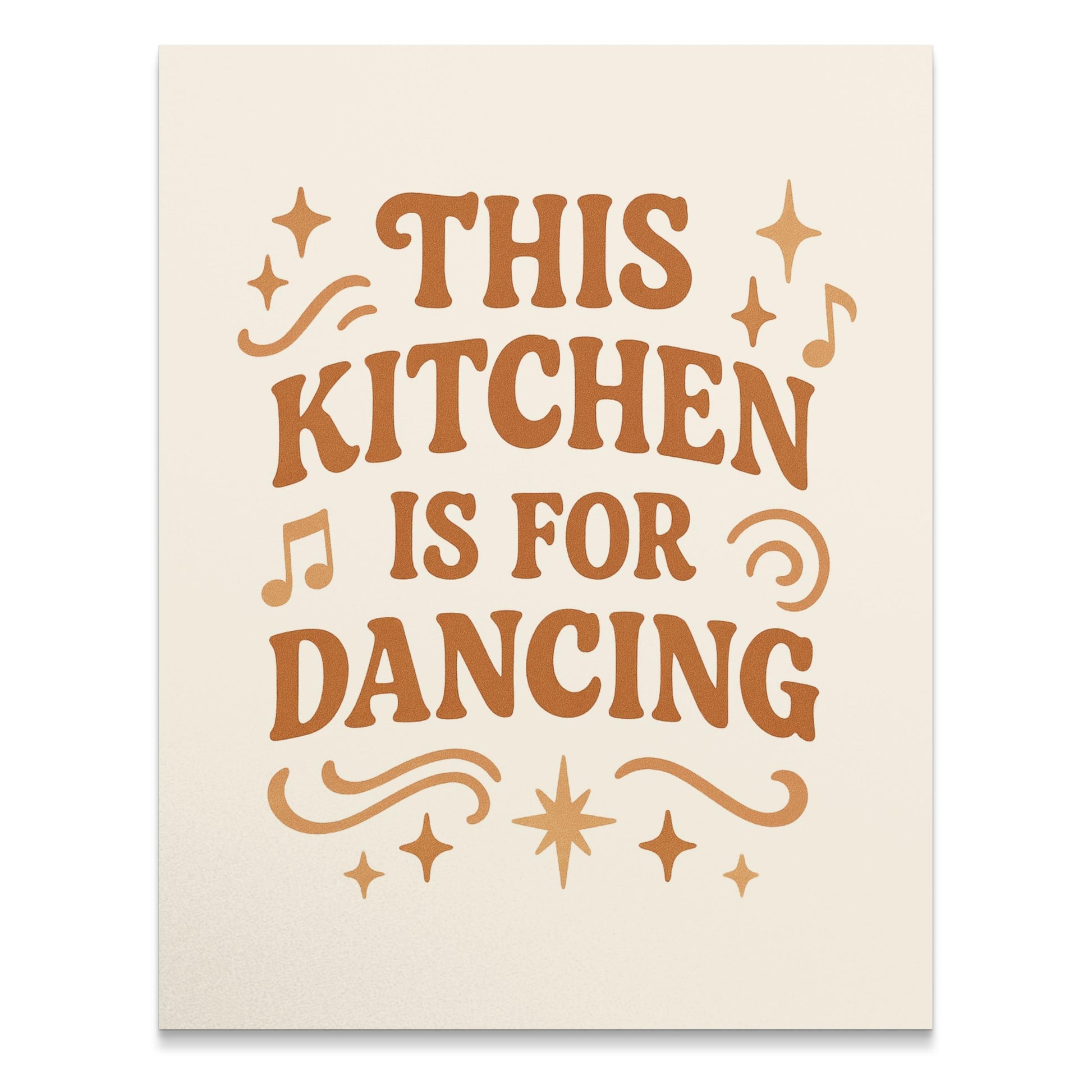 This Kitchen Is For Dancing Wall Art Print, Kitchen Decor, Typography Poster, Home Decor, Dancing Quote, Housewarming Gift Idea