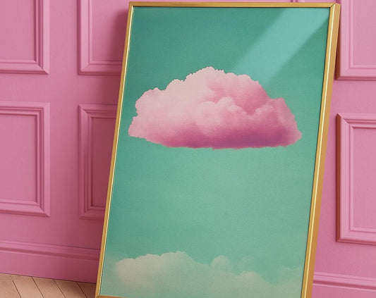 Pink Cloud Wall Art Digital Download
